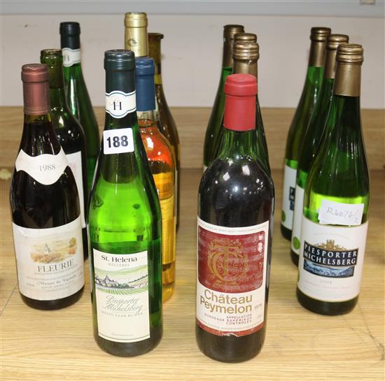 A quantity of mixed wines